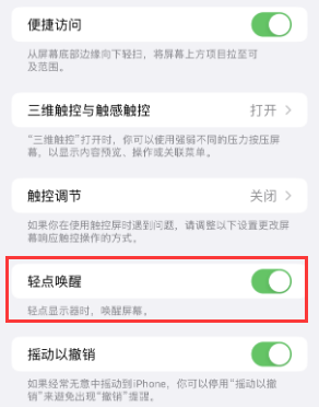 四会苹果授权维修站分享iPhone轻点无法唤醒怎么办 