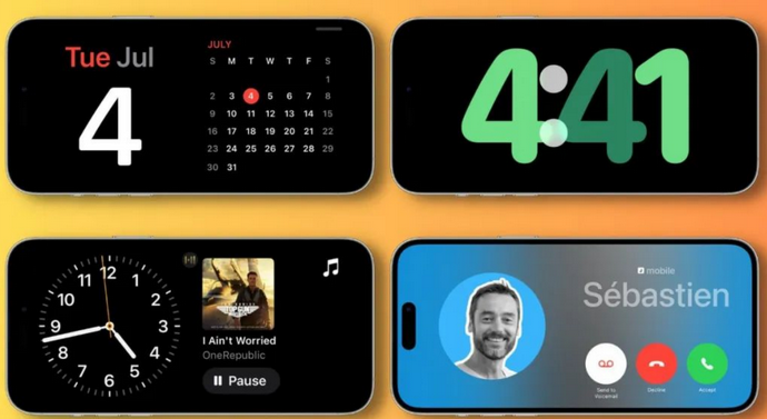四会苹果手机维修分享iOS17横屏充电待机显示有什么好处 