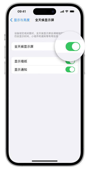 四会苹果14维修店分享如何自定义 iPhone 14 Pro 常亮显示屏 